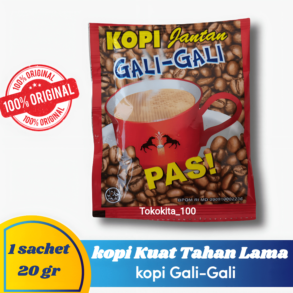 

Kopi Gali Gali Original 1 Sachet Minuman Penambah Stamina Pria Kuat Tahan Lama