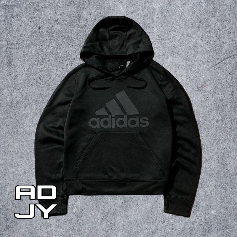 HOODIE ADIDAS BLACK ON BLACK PREMIUM | JAKET PRIA WANITA BRANDED TERBARU KEKINIAN MURAH BERKULAITAS 