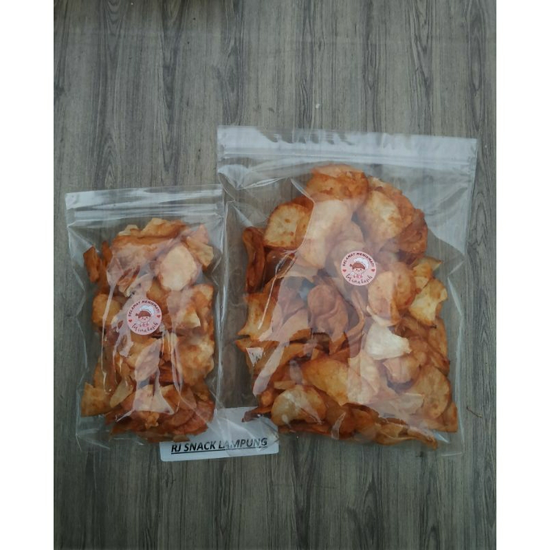 

Promo Keripik Singkong Pedas, Manis Gurih Oleh Oleh Lampung (100g, 250g)