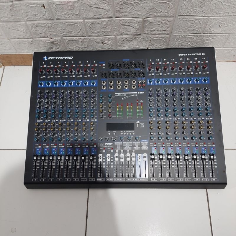 zetapro super phantom 16 mixer 16channel mixer audio 16 chanel