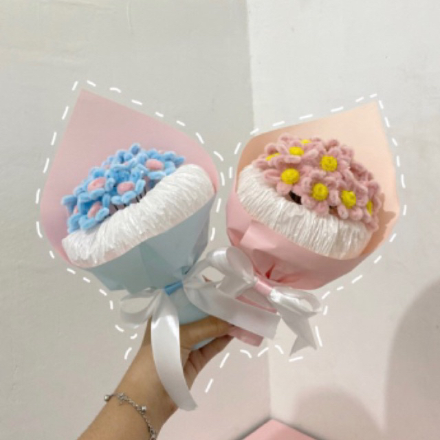 Buket kawat bulu mini flowers | bucket bunga kawat bulu | Mini Flowers | Makassar