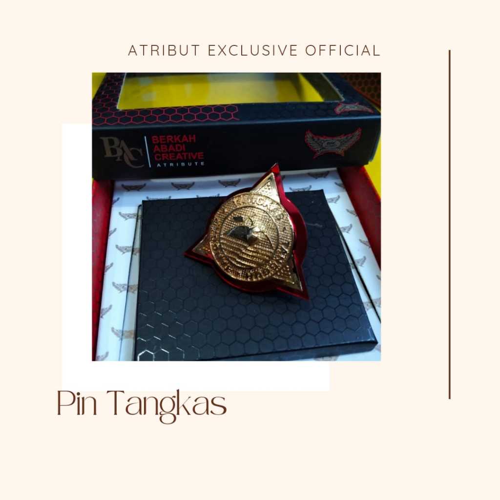 PIN TANGKAS TANGGUH GOLD BPBD AKRILIK EXCLUSIVE