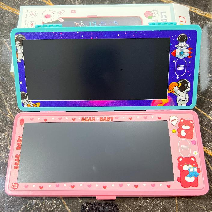 

AB200 Drawing Box Tempat Pensil dan Papan Coret Anak Kreatif Kotak Pensil Drawing Box Motif Lcd