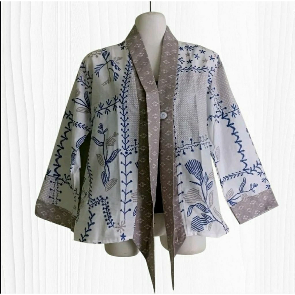 Kardigan KARTINI BORDIR kardigan batik wanita kekinian cardigan batik modern style kardigan batik mo