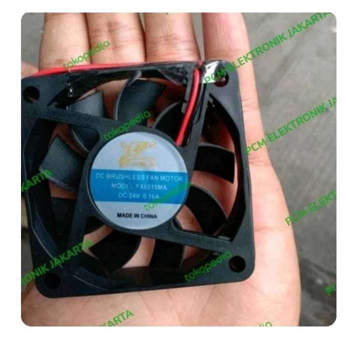 RG6214 exhaust fan kipas pendingin 24v 24volt 24 volt tipis 80x80x15mm 8cm by PCM LTC GLODOK