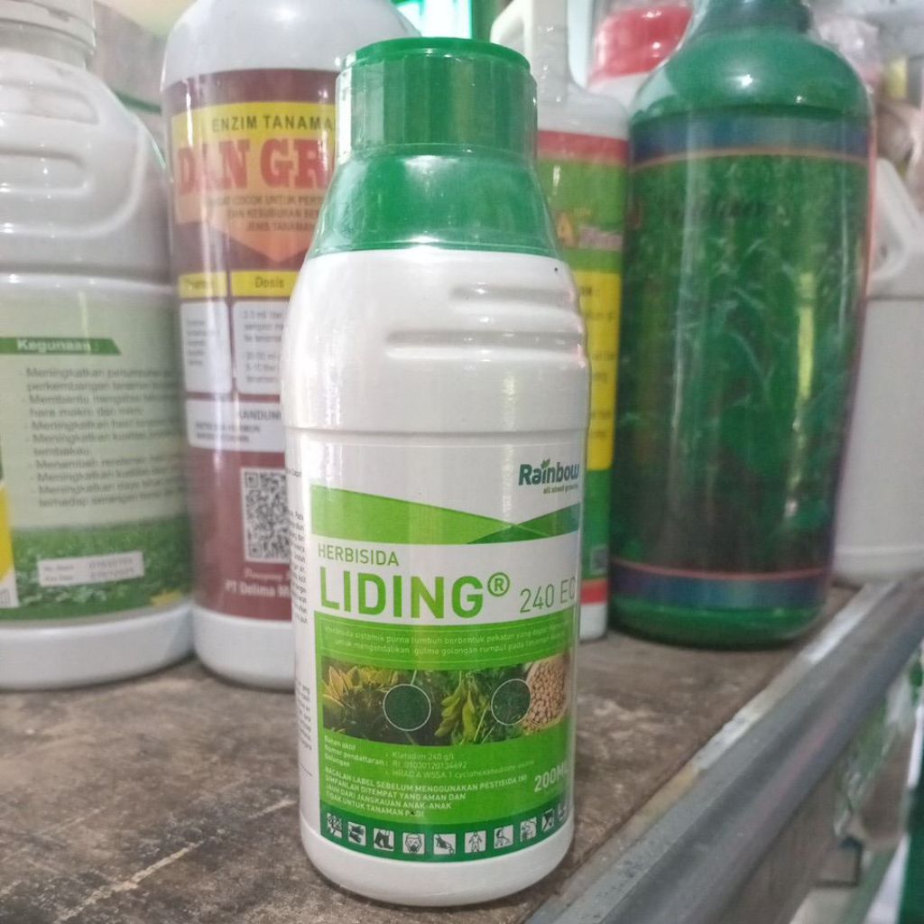 Herbisida Liding 200ml 240ec (herbi selektif tembko,kacang, kedele, cabai)