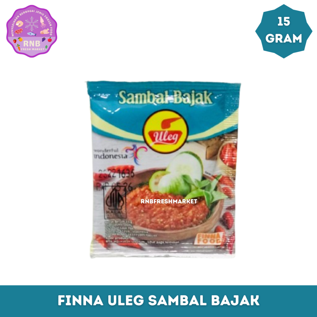 

Finna Uleg Sambal Bajak Netto 15 Gram