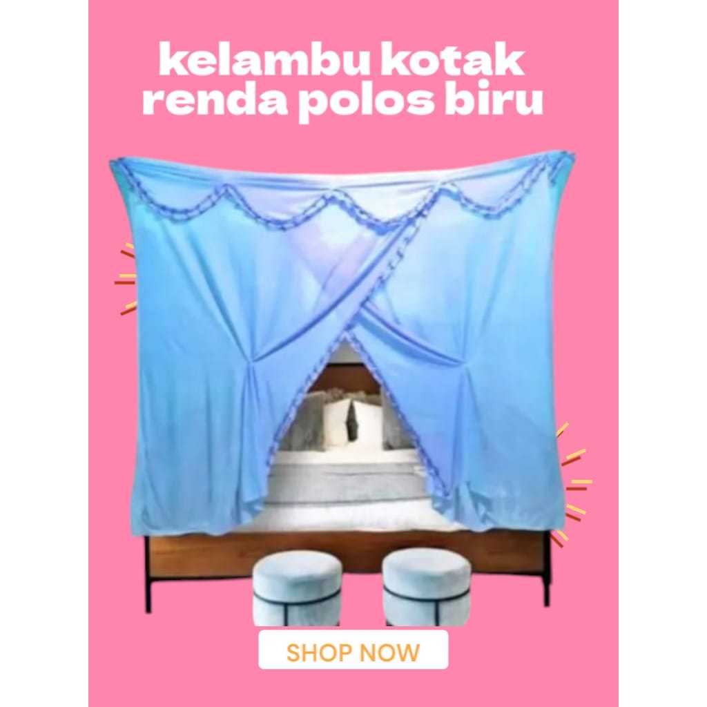 KELAMBU ANTI NYAMUK POLOS PREMIUM TEBAL JUMBO