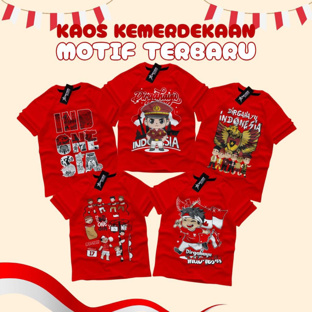 Kaos Distro Anak Sevencloth Kemerdekaan