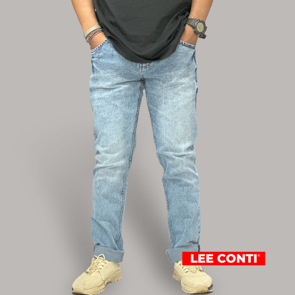 LEE CONTI Celana Jeans Pria Soft Jeans Denim ( DC )