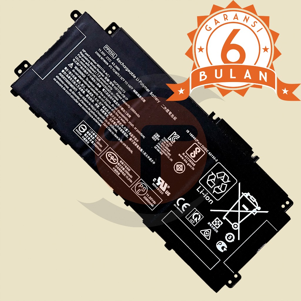 Baterai Untuk Laptop HP Pavilion X360 13-BB 13-BB0000 14-DV 14-DW 14-DW000 14M-DW 14-DK 15-EH Series