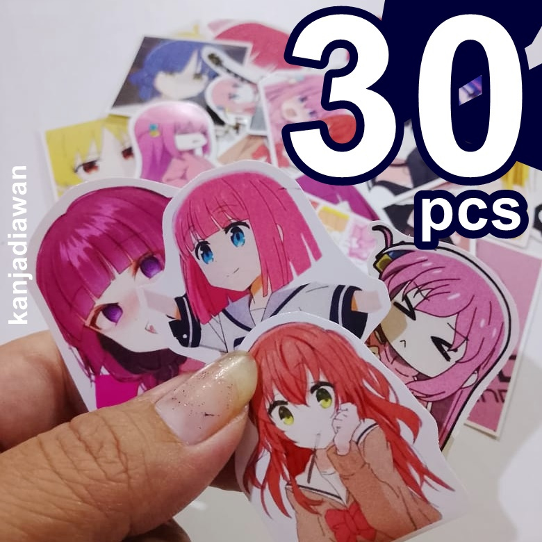 

Sticker Bocchi the Rock 30pc stiker Waifu Bocchi Suitcase laptop