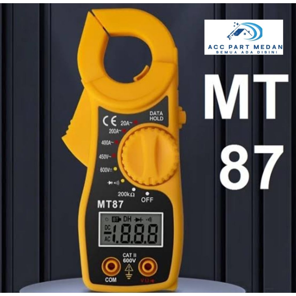 Tang Ampere MT87 Tang Multimeter Arus AC Tegangan AC DC