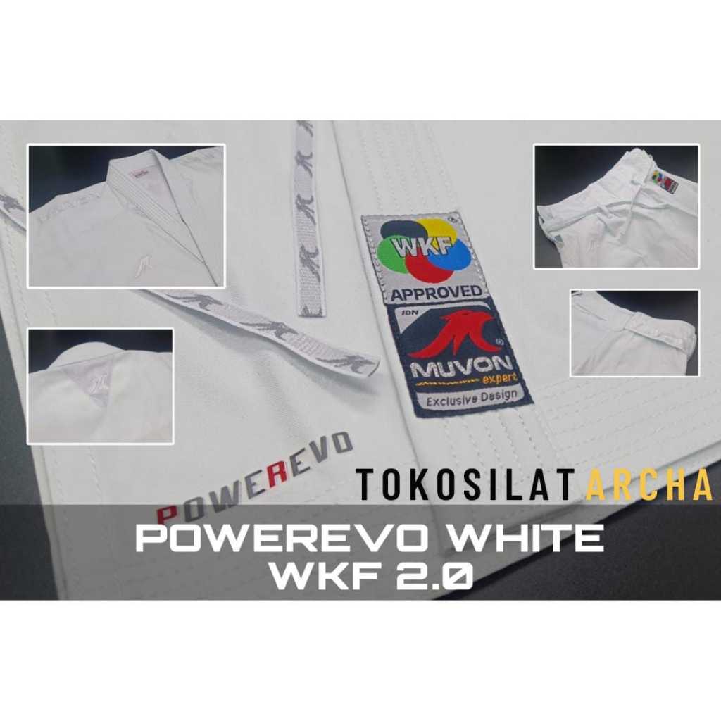 Baju Karate Kata Muvon Powerevo Putih 2.0 WKF Approved Original | Gi Kata Profesional