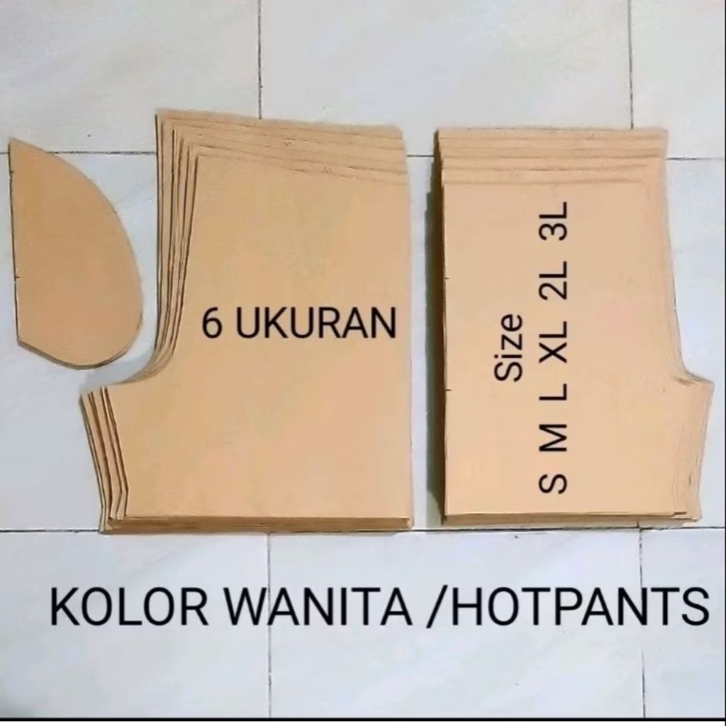 POLA CELANA KOLOR WANITA (BERISI 7 UKURAN) HOTPANTS