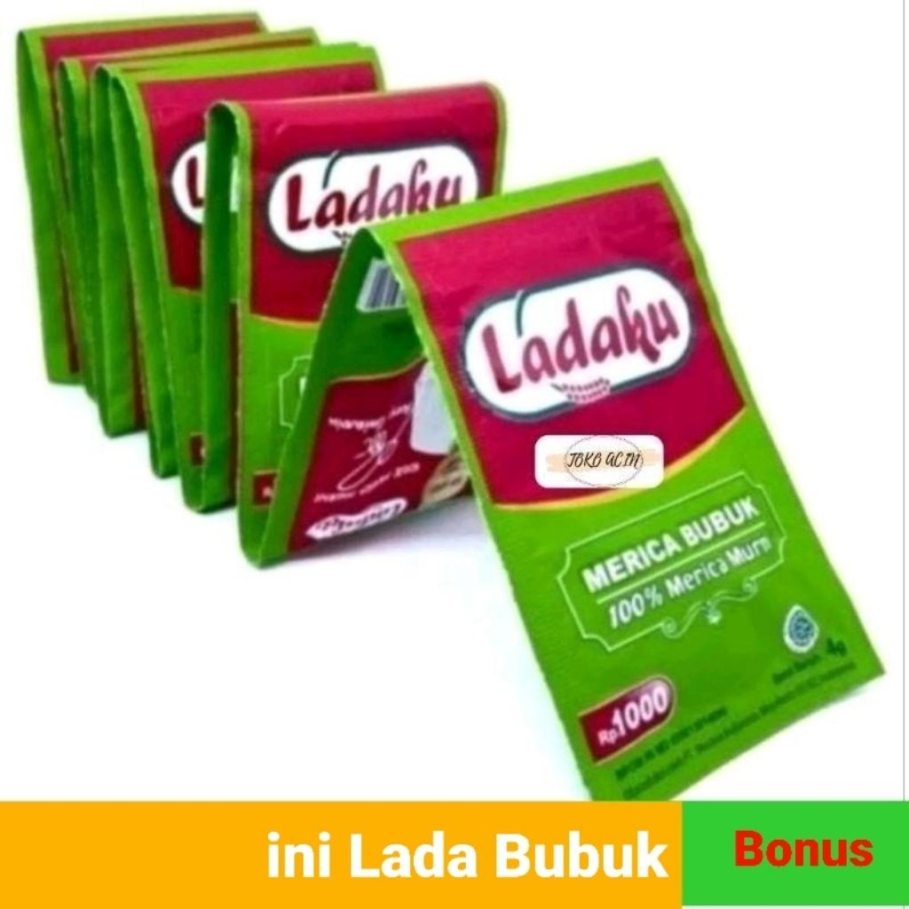 

Ladaku merica bubuk murni renceng 12 sachet lada putih @2,5g