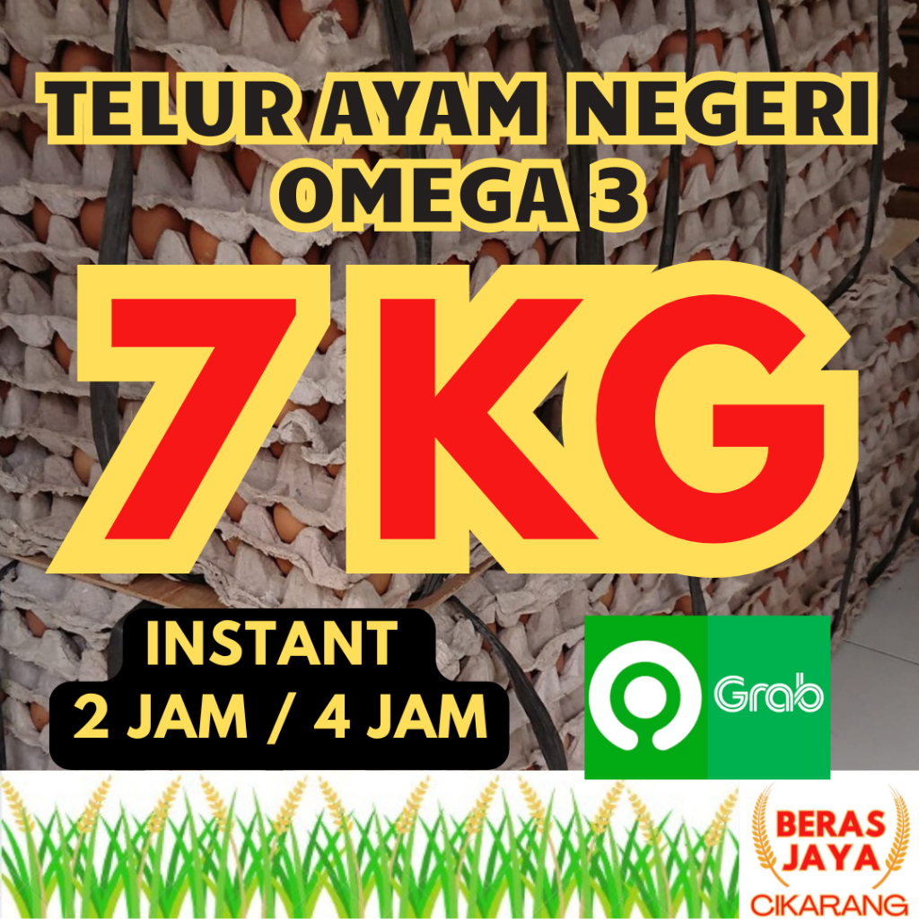 

(SPESIAL VOUCHER 7.7 SHOPEE!!) PROMOO MURAH TELUR AYAM NEGERI 7 KG FRESH BERGARANSI BERAS JAYA CIKARANG