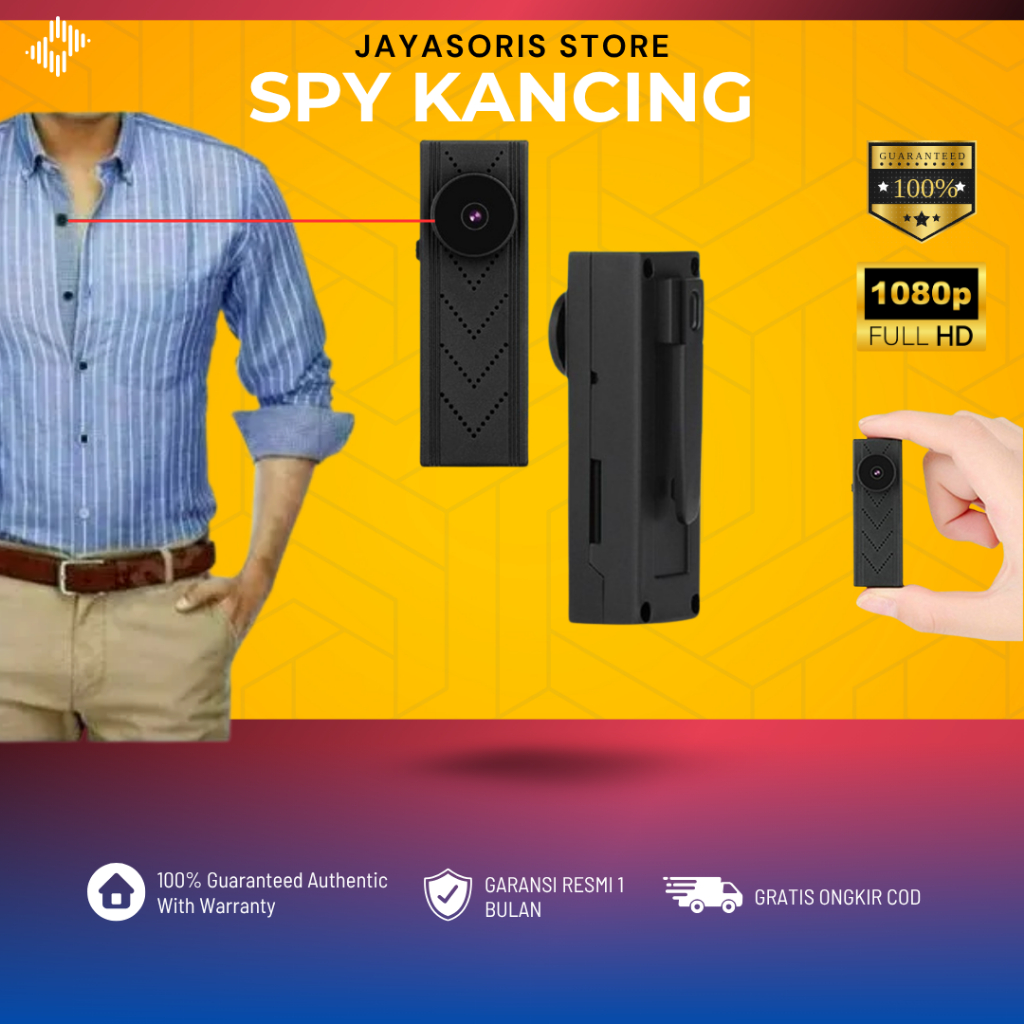 KAMERA PENGINTAI MINI WIFI JARAK JAUH TANPA KABEL CCTV MINI KECIL TERSEMBUNYI SPY CAM SPYCAM IP HIDD