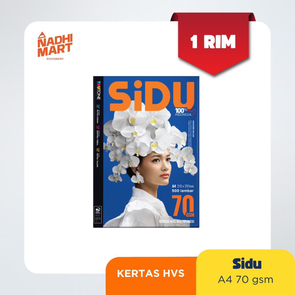 

SIDU KERTAS HVS A4 70 GSM KERTAS FOTOCOPY