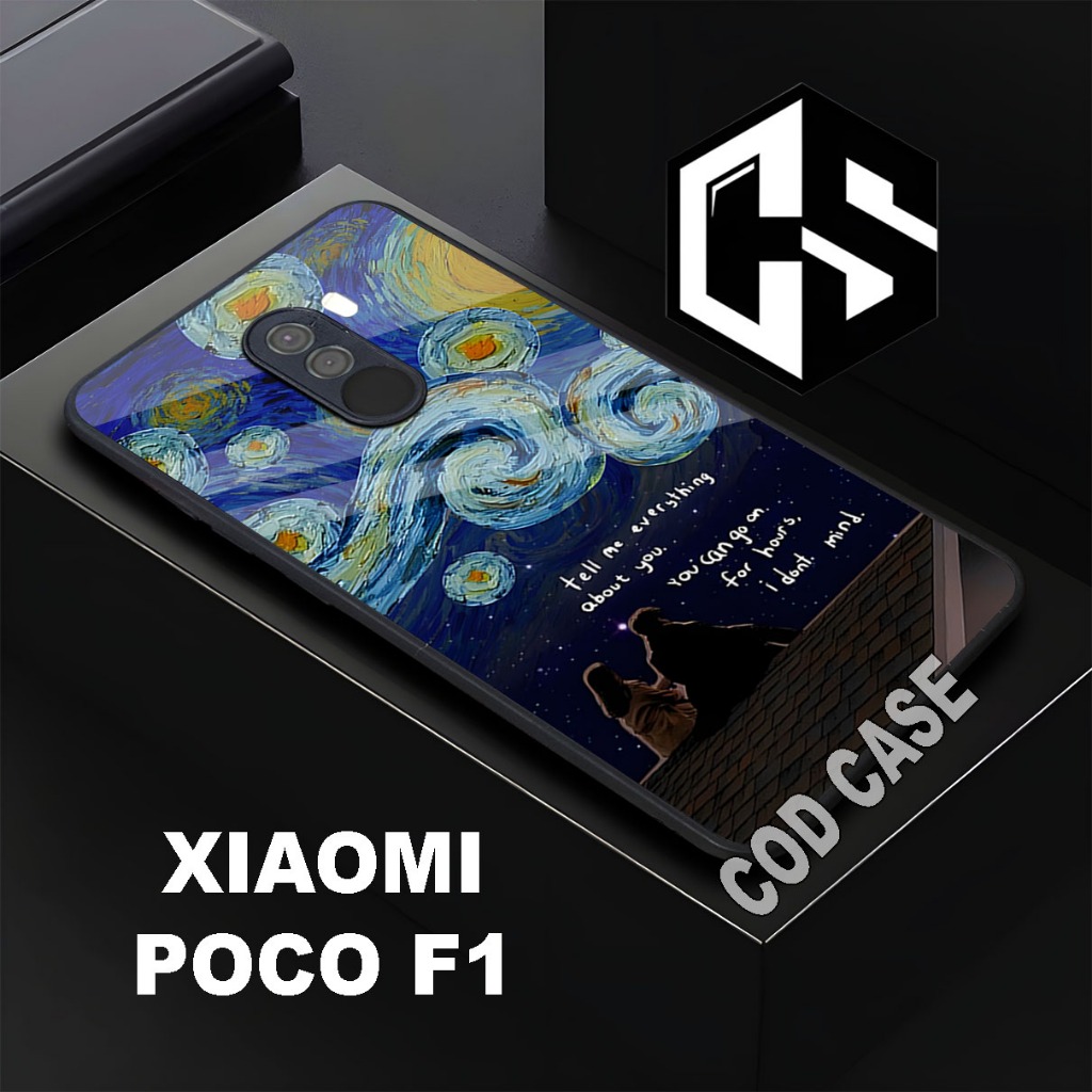 (COD 103)Softcase Glossy POCO F1/case poco f1 glitter/casing poco f1 glitter/case poco f1