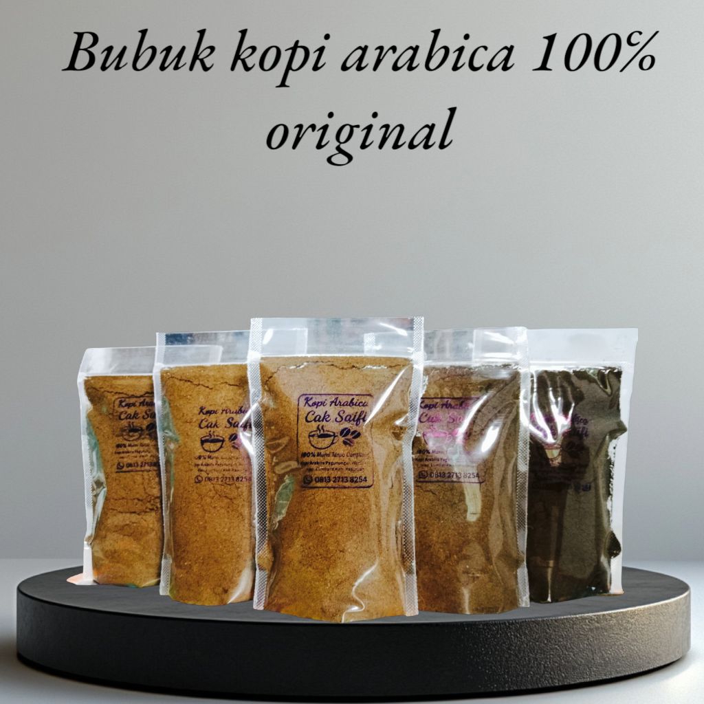 

kopi bubuk arabica 100℅ original kemasan 150gram