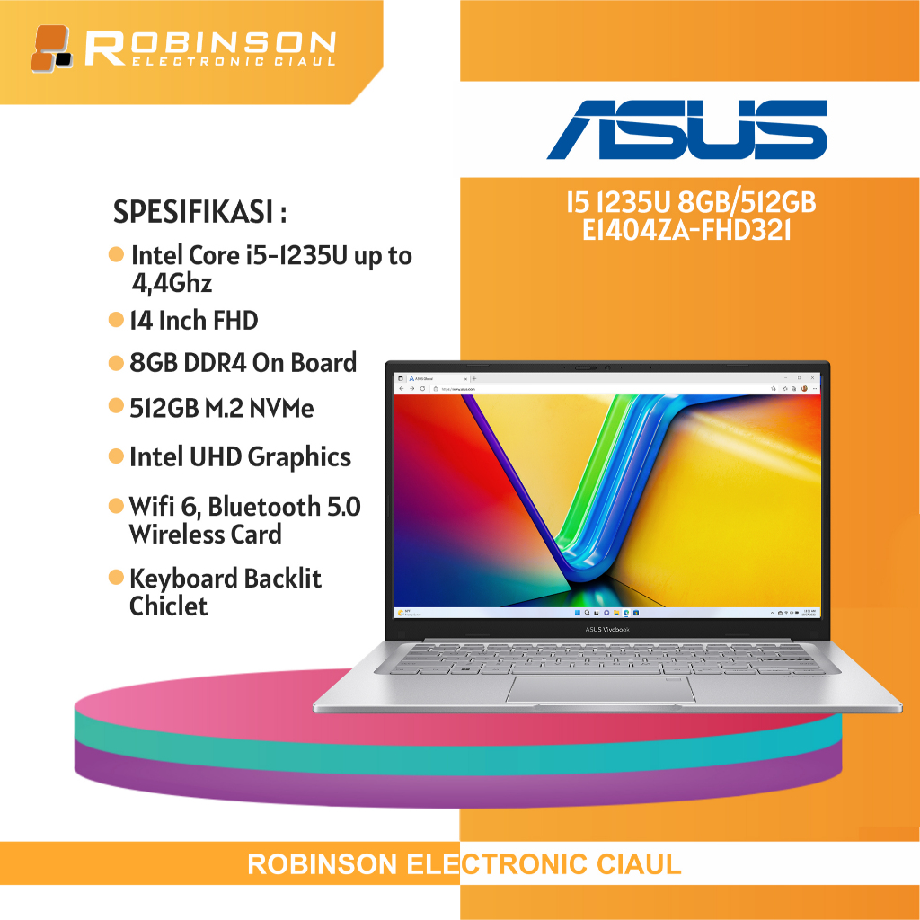 Asus Vivobook 14 A1404ZA Intel i5 1235U/8GB RAM/ SSD 512GB