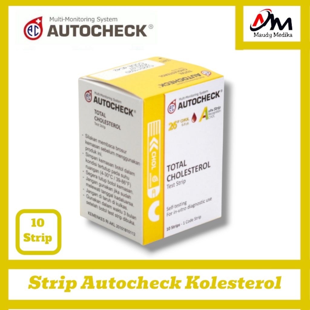 Strip Autocheck Kolesterol  Strip Isi Ulang Autocheck Kolesterol
