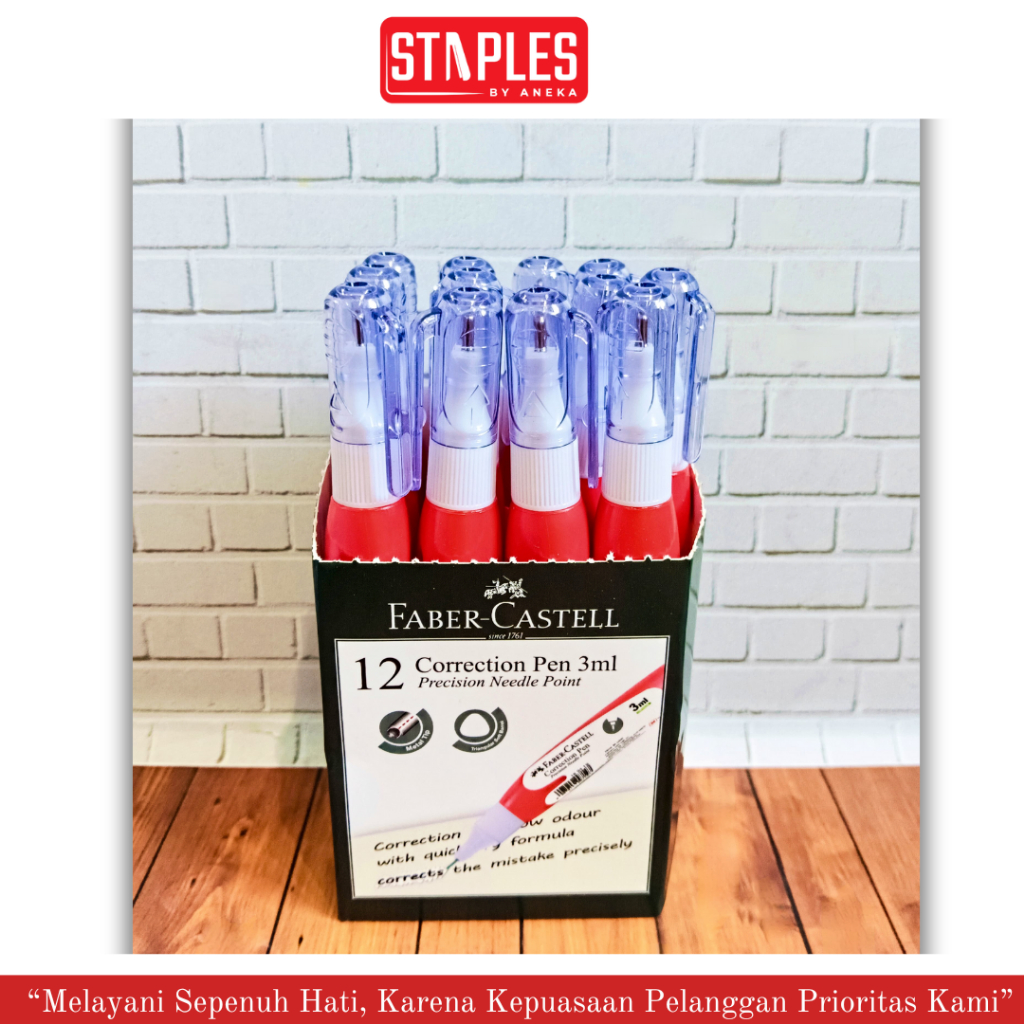

Tipe X Cair Faber Castell 169419 Correction Pen 3 ML / Tip X / Tipex (PCS)