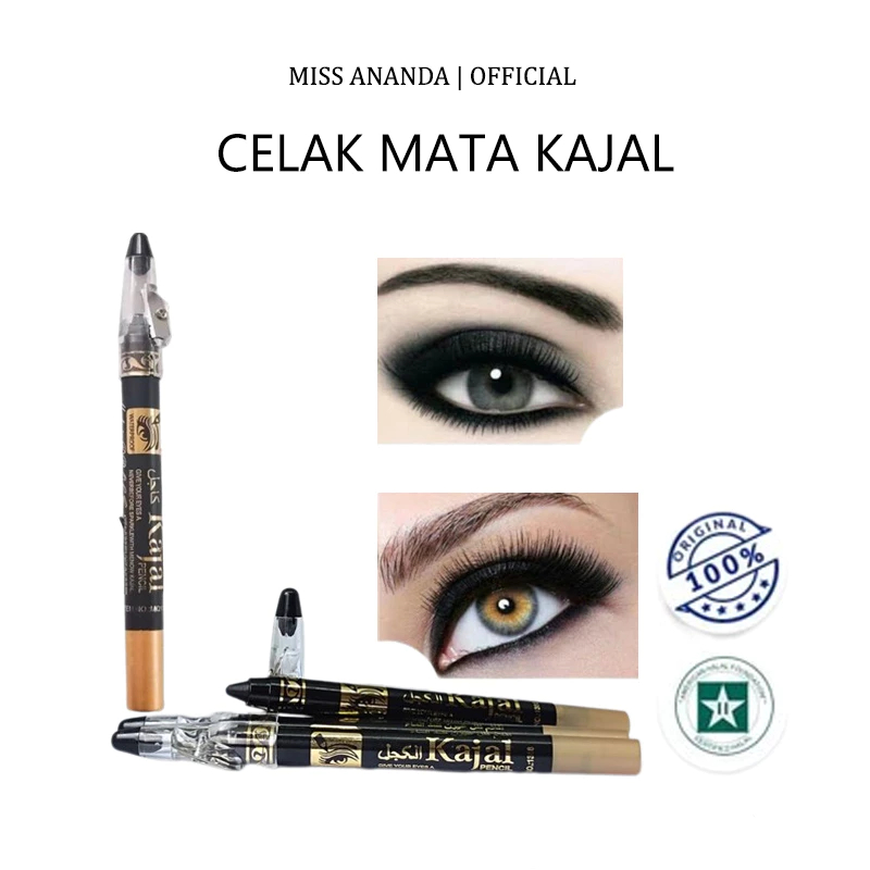 Celak Kajal Pencil Tutup WATERPROOF | Celak Kajal Arab | Celak Kajal Made In Saudi Original
