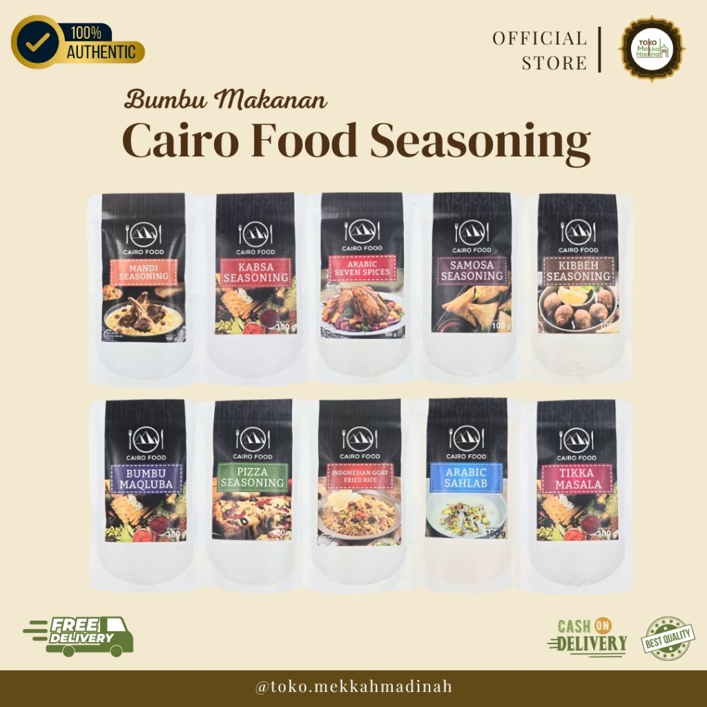 

Cairo Food Seasoning 100gr | Mandhi Seasoning | Kebuli Seasoning | Kibbeh Seasoning