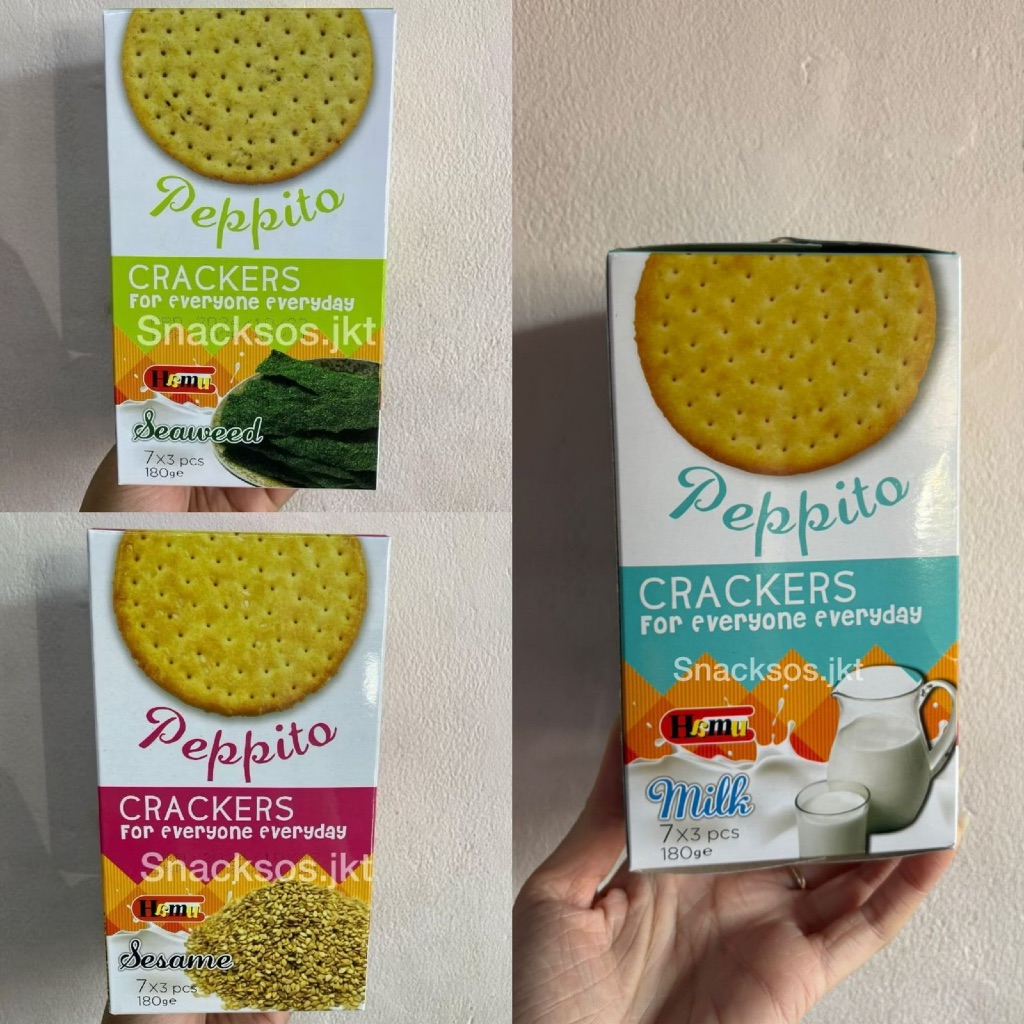

⁠PEPPITO CRACKER SEAWEED / SESAME / MILK - BISCUIT