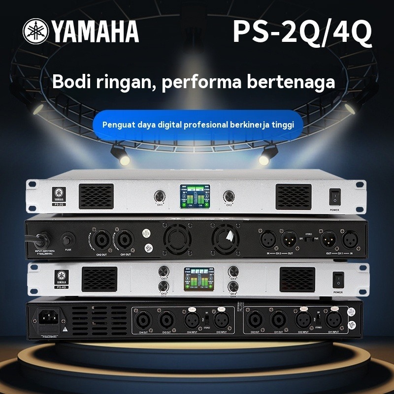profesional power amplifier,yamaha/original PS-2Q 8 Ohm power 1500watt x2/4Q 8 Ohm power 1500watt x4