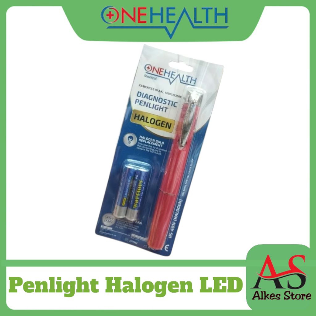 Penlight OneHealt  Diagnostic Penlight  Senter Medis OneHealt Penlight LED  Penlight Halogen