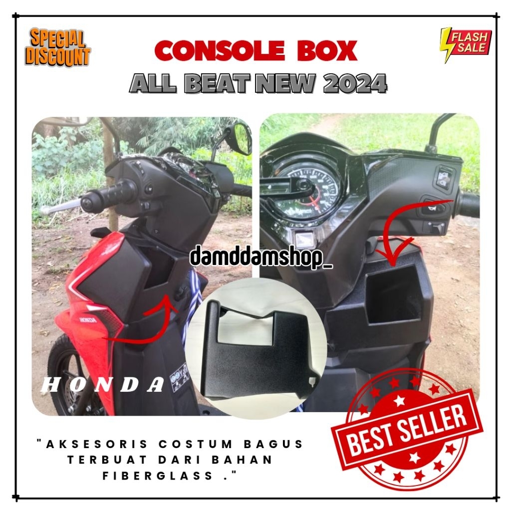 BOX DEPAN LACI SIDE CONSOLE TANPA KUNCI BEAT NEW 2024 BEAT STREET 2024 PNP