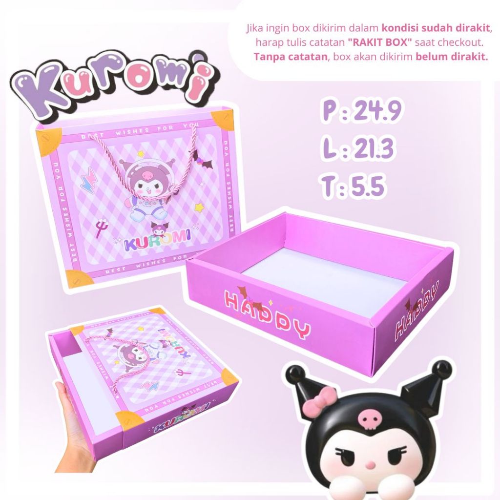 

Hampers Gift Box Baju Bayi Karakter Cute