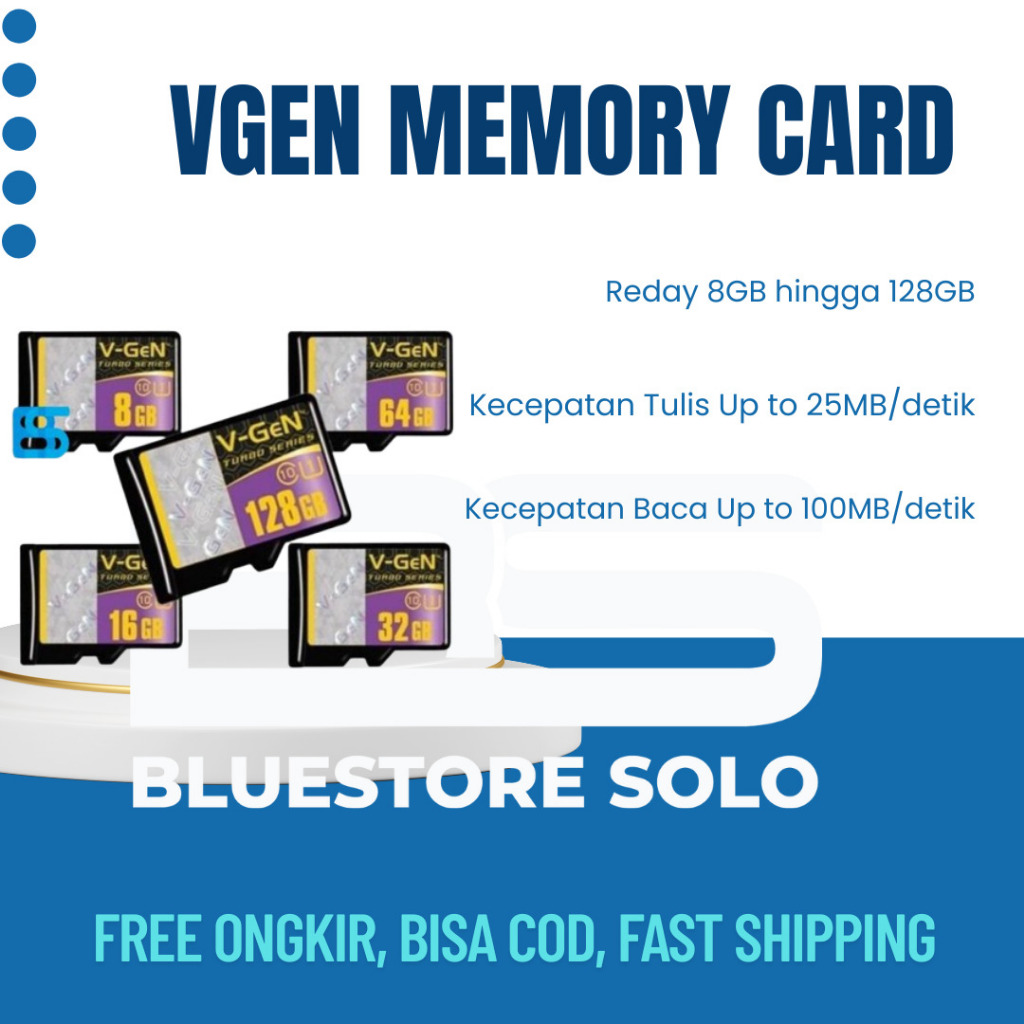 MMC Vgen Memory Card Vgen 8gb 16gb 32gb 64gb 128gb MMC Vgen Murah mmc vgen original