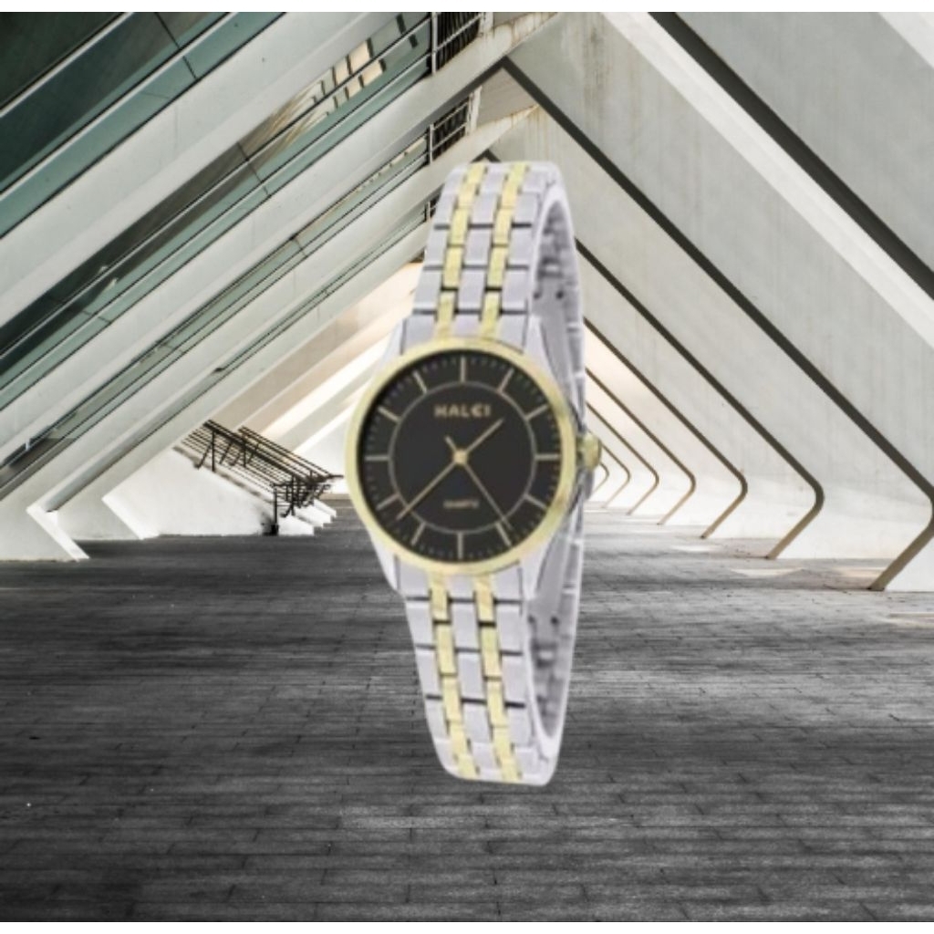 halei 567 M jam tangan pria halei original fashion casual analog rantai stainless anti air