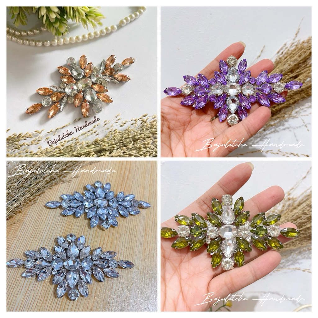 Payet Erica diamond cangkang premium kristal rangkai