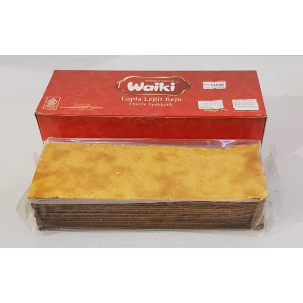 

Waiki Lapis Legit Keju 350 gr / Cheese spekkoek