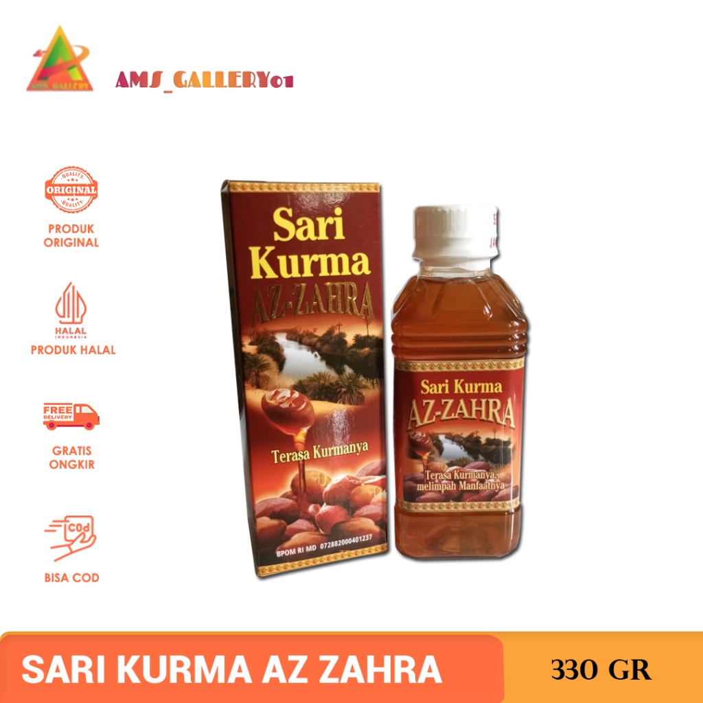 

Sari Kurma Az Zahra 330gr | Sari kurma Syifa Az-Zahra Reguler 330 gr