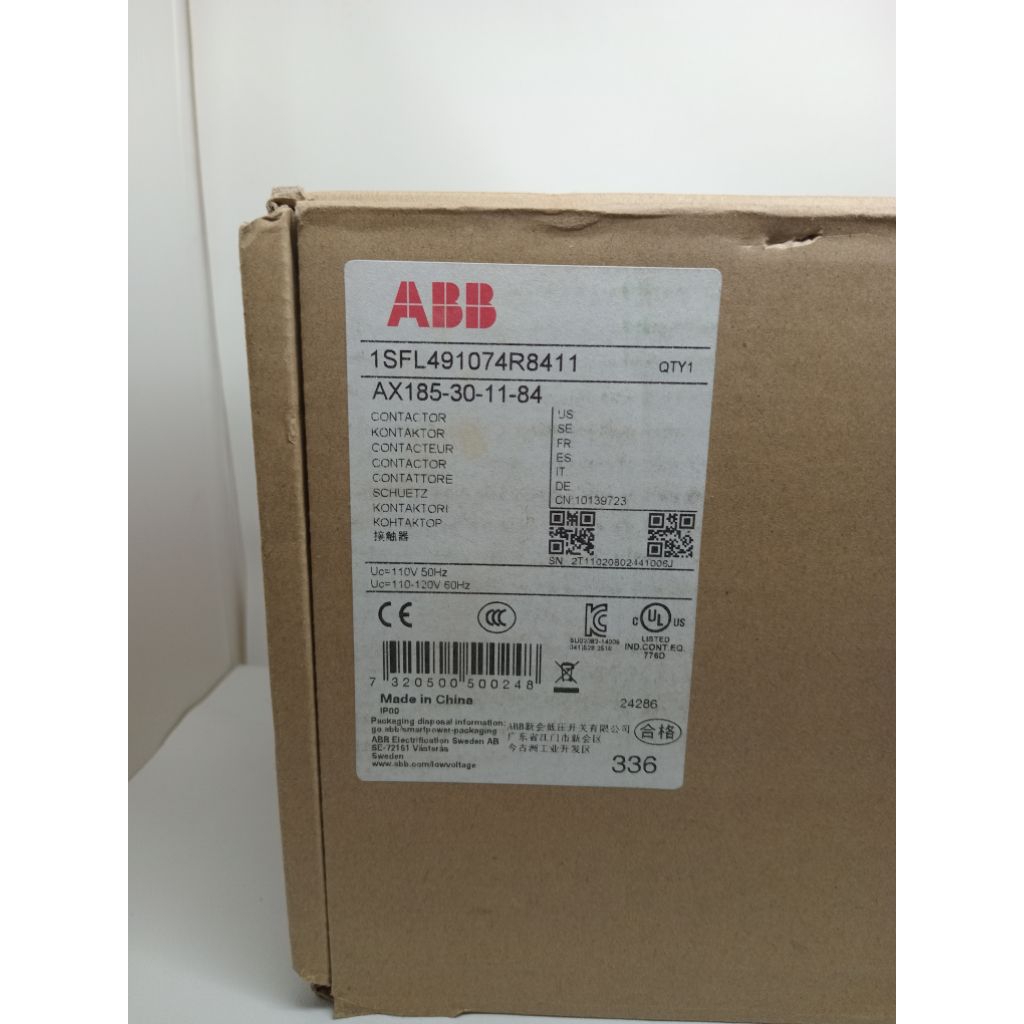 ABB Contactor AX185-30-11-84 110V Ori New