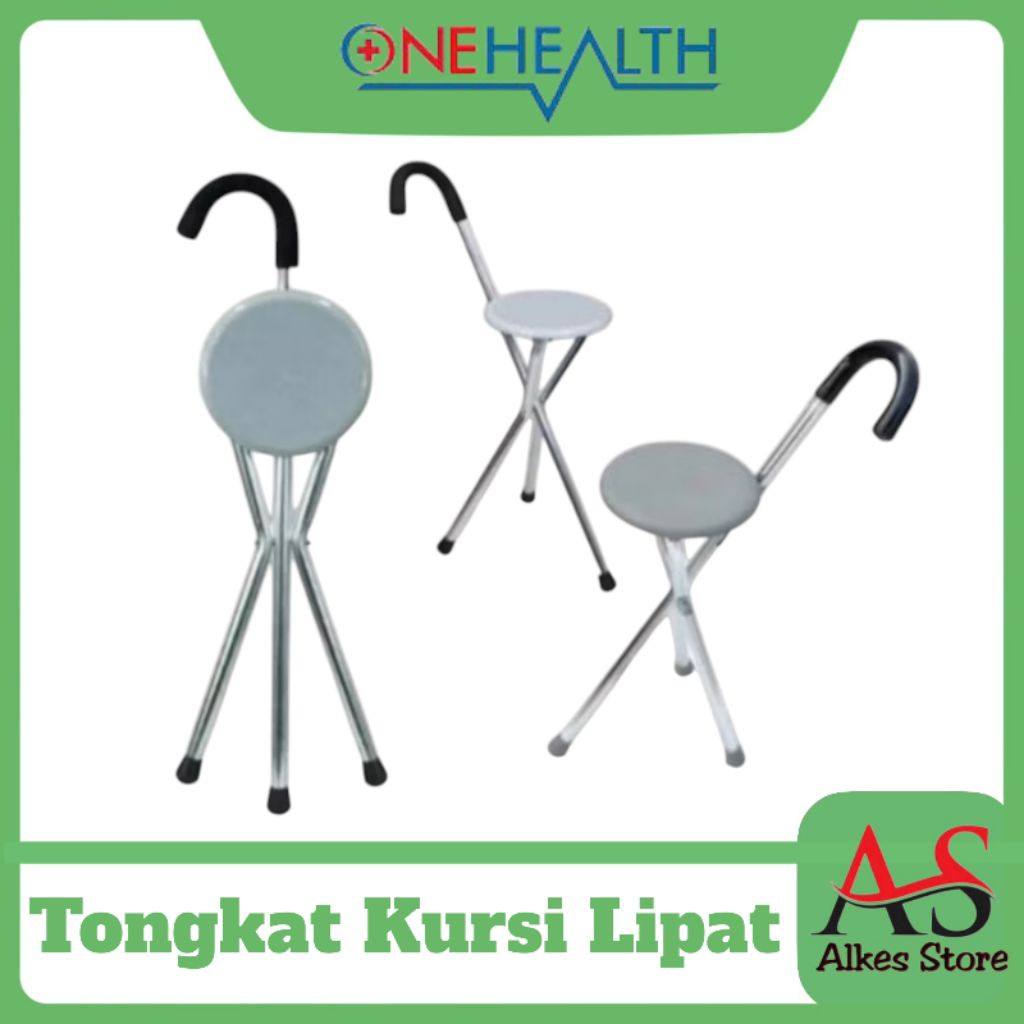 Tongkat Kursi Lipat Lansia  Tongkat Kursi Jalan Orang Tua
