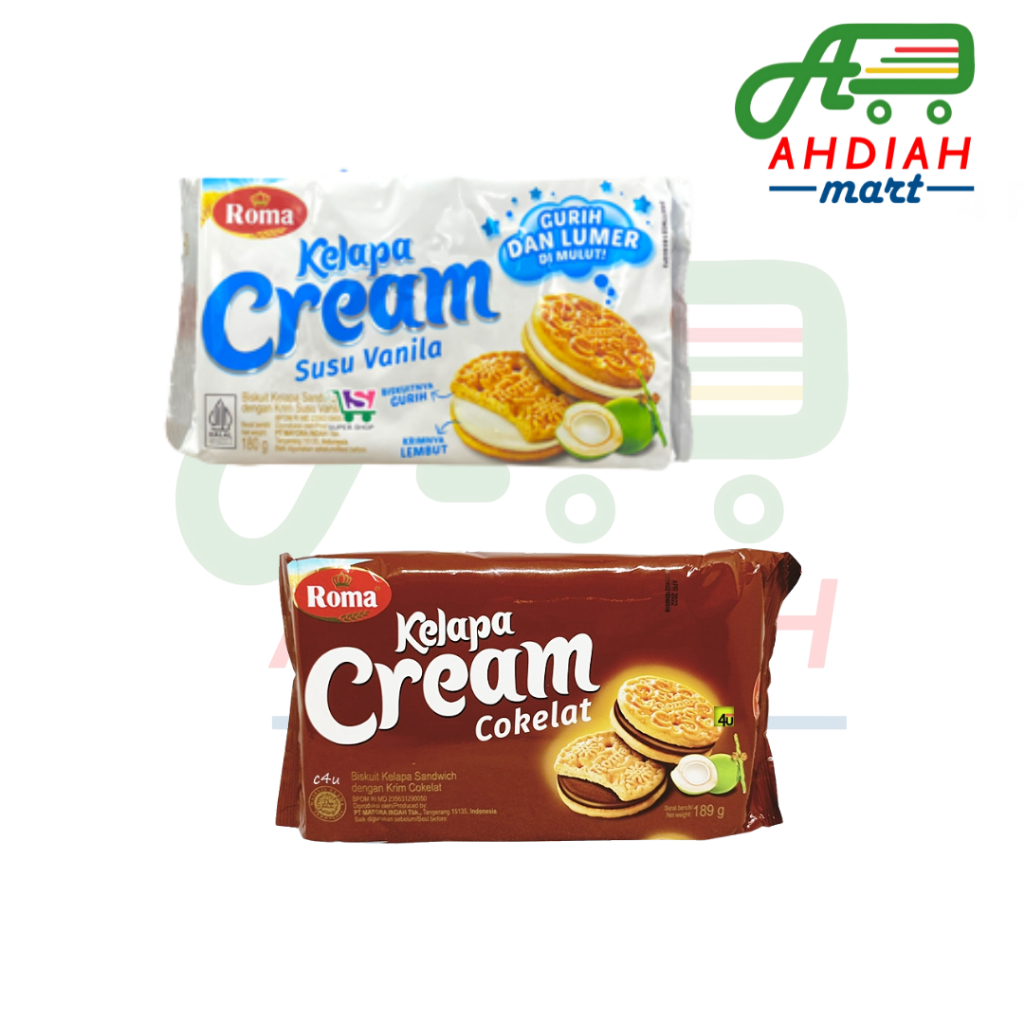 

ROMA KELAPA CREAM, biskuit kelapa isi krim