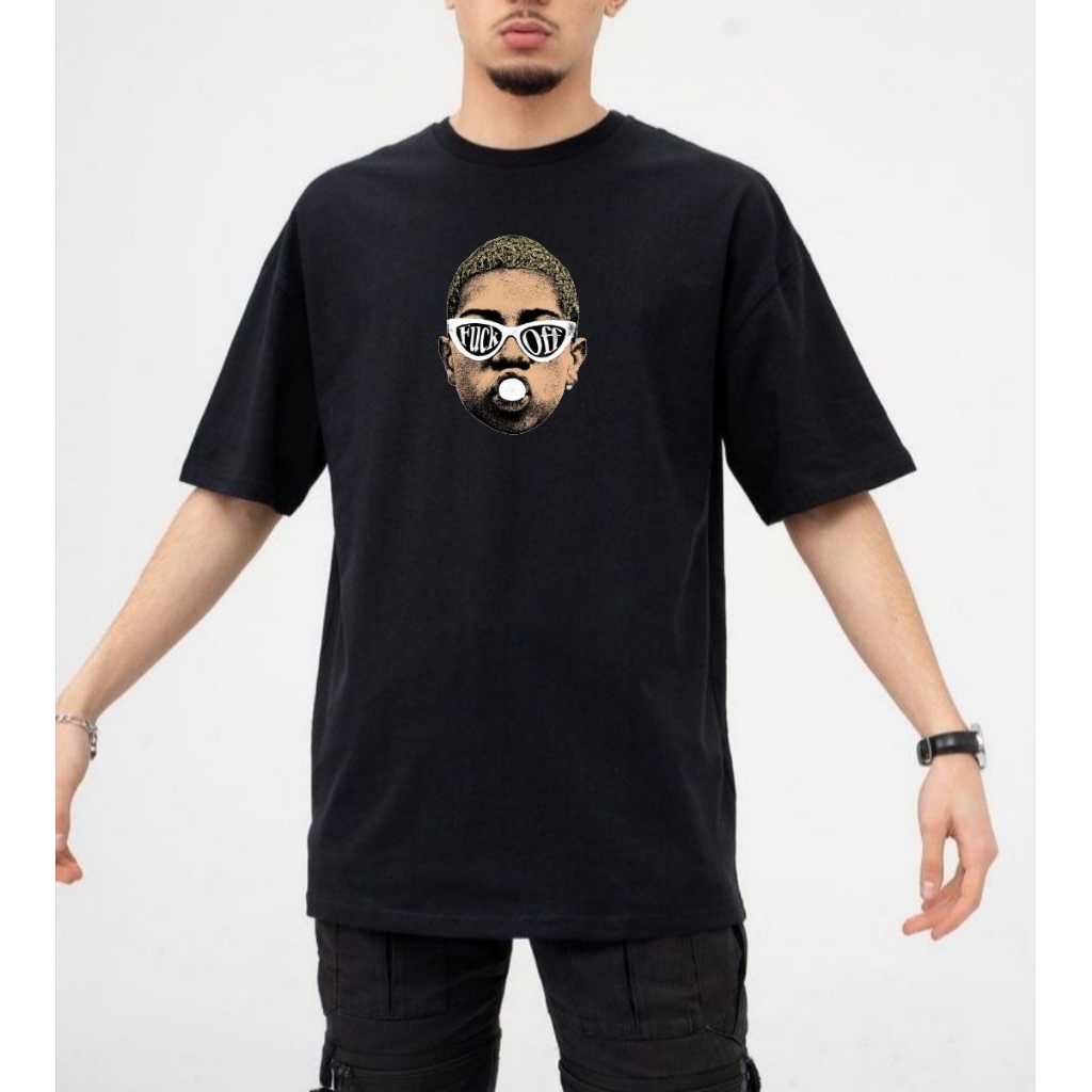 Kaos T-shirt Fuck Off Hitam