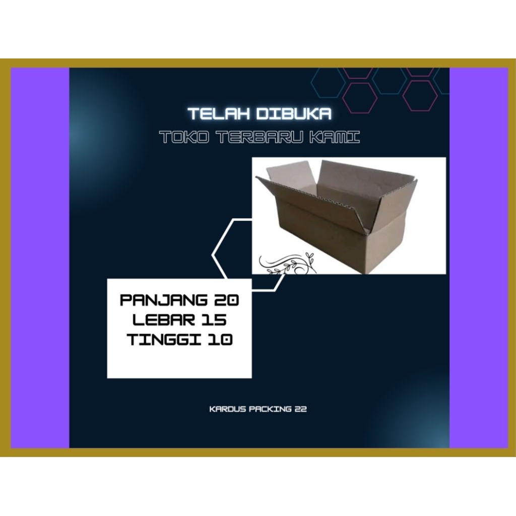 

kardus packing kardus box ukurann 30×15×10 cm bahan craf/midum
