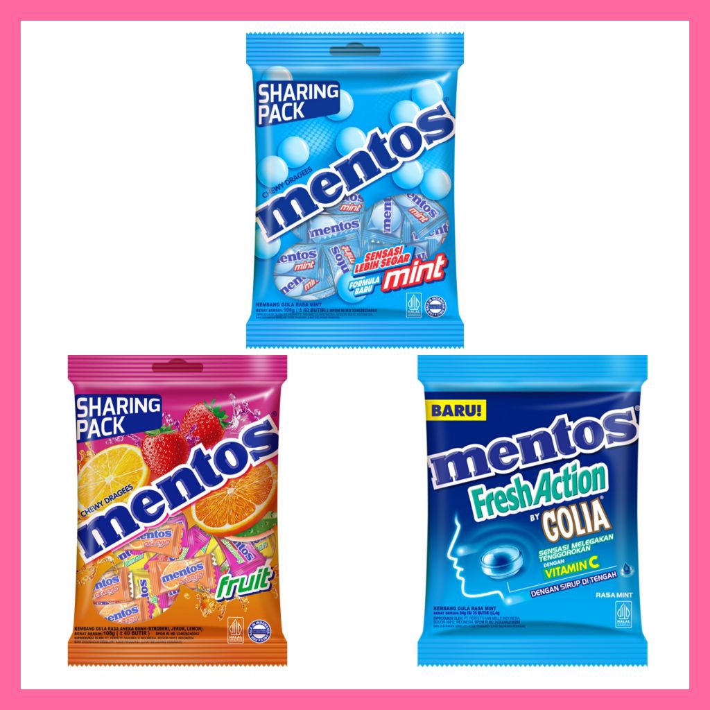 

permen mentos mint fruits golia pack 84gr