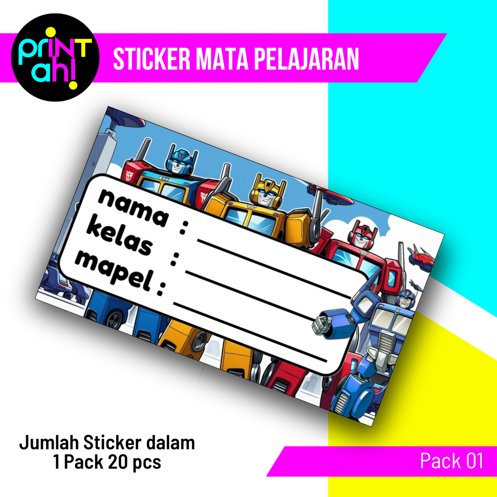 

Print Ah! 20cps Stiker Label buku mata Pelajaran | Stiker label mapel | Sticker label Buku