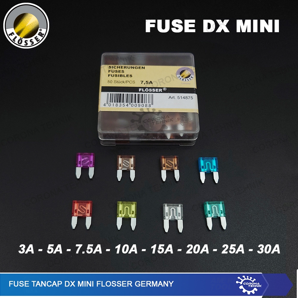 DX Mini Flosser Germany Fuse Sekring Tancap