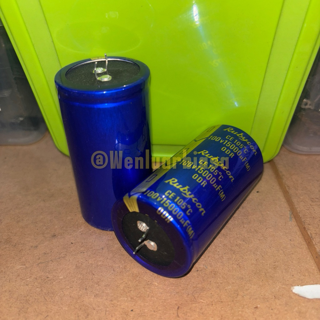 ELCO 15000uf 100v ELKO 15000 UF 100 Volt RUBYCON BIRU