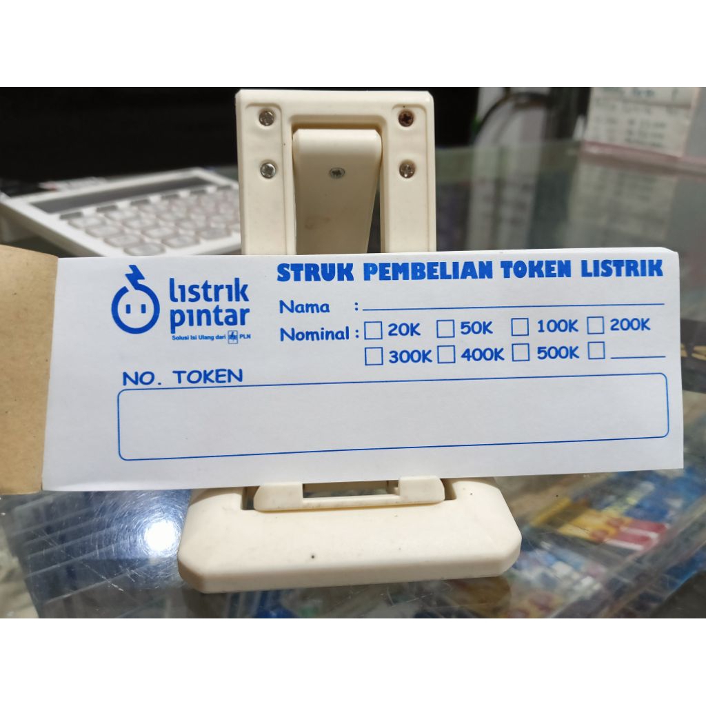 

Kertas Struk Token Listrik 100 Lembar Nota Token Listrik